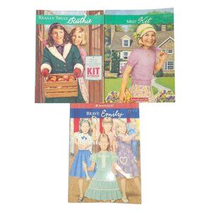 American Girl Really Truly Ruthie Meet Kit Brave Emily Paperback Book Lot Of 3